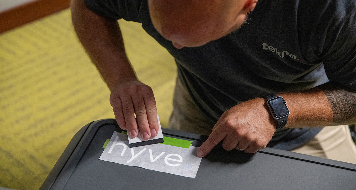 Hyve decal placement